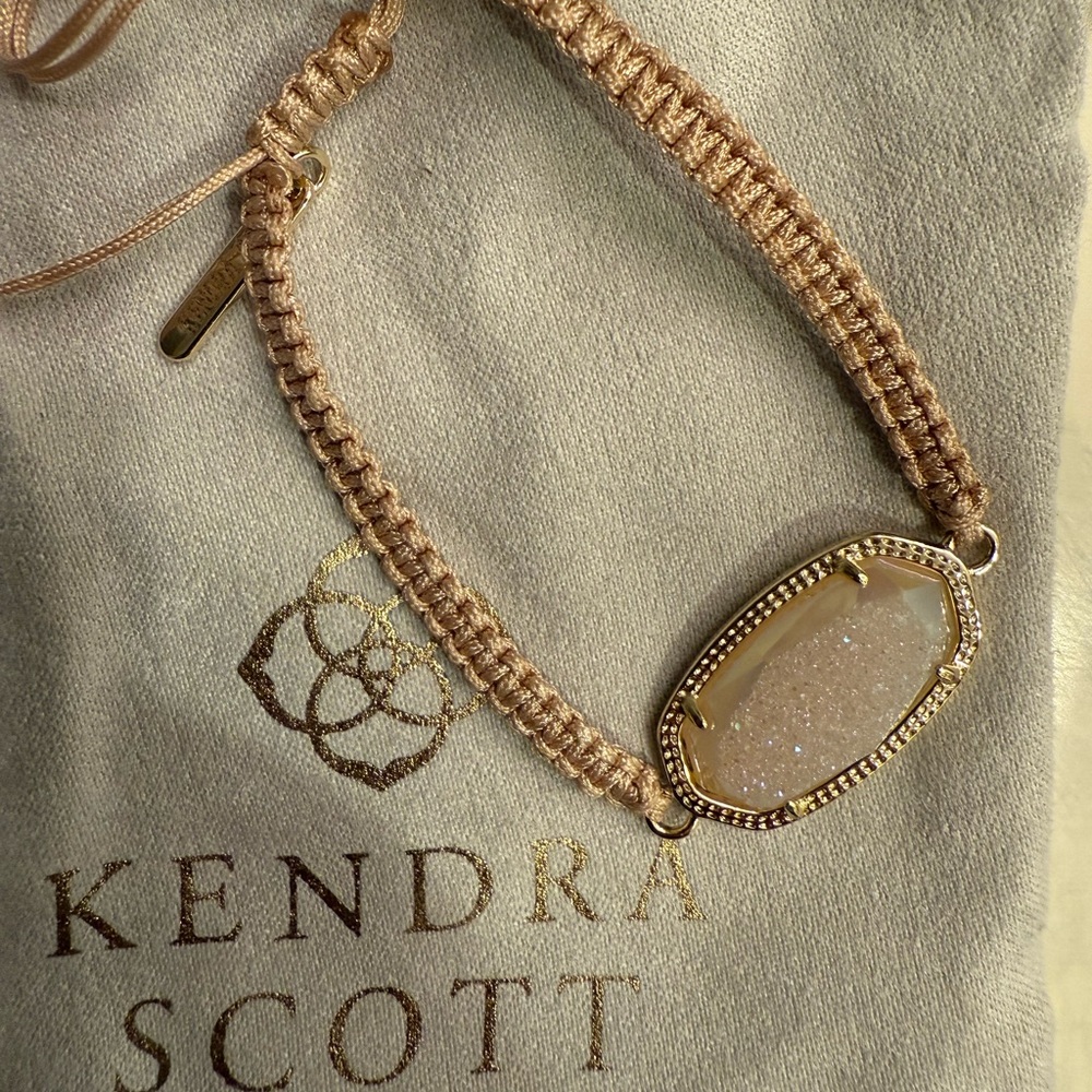 Kendra Scott Tan and Gold Bracelet